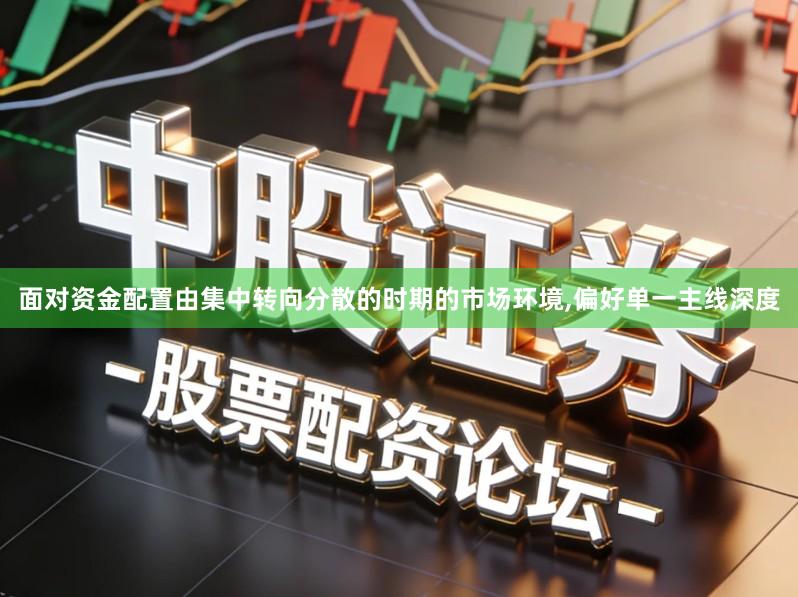 面对资金配置由集中转向分散的时期的市场环境,偏好单一主线深度